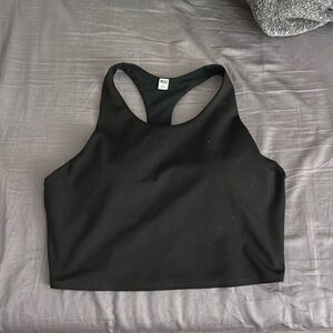Black Uniqlo Padded Sports Top